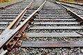 Railway tracks, Battle Ground, WA, USA Royalty Free Stock Photo